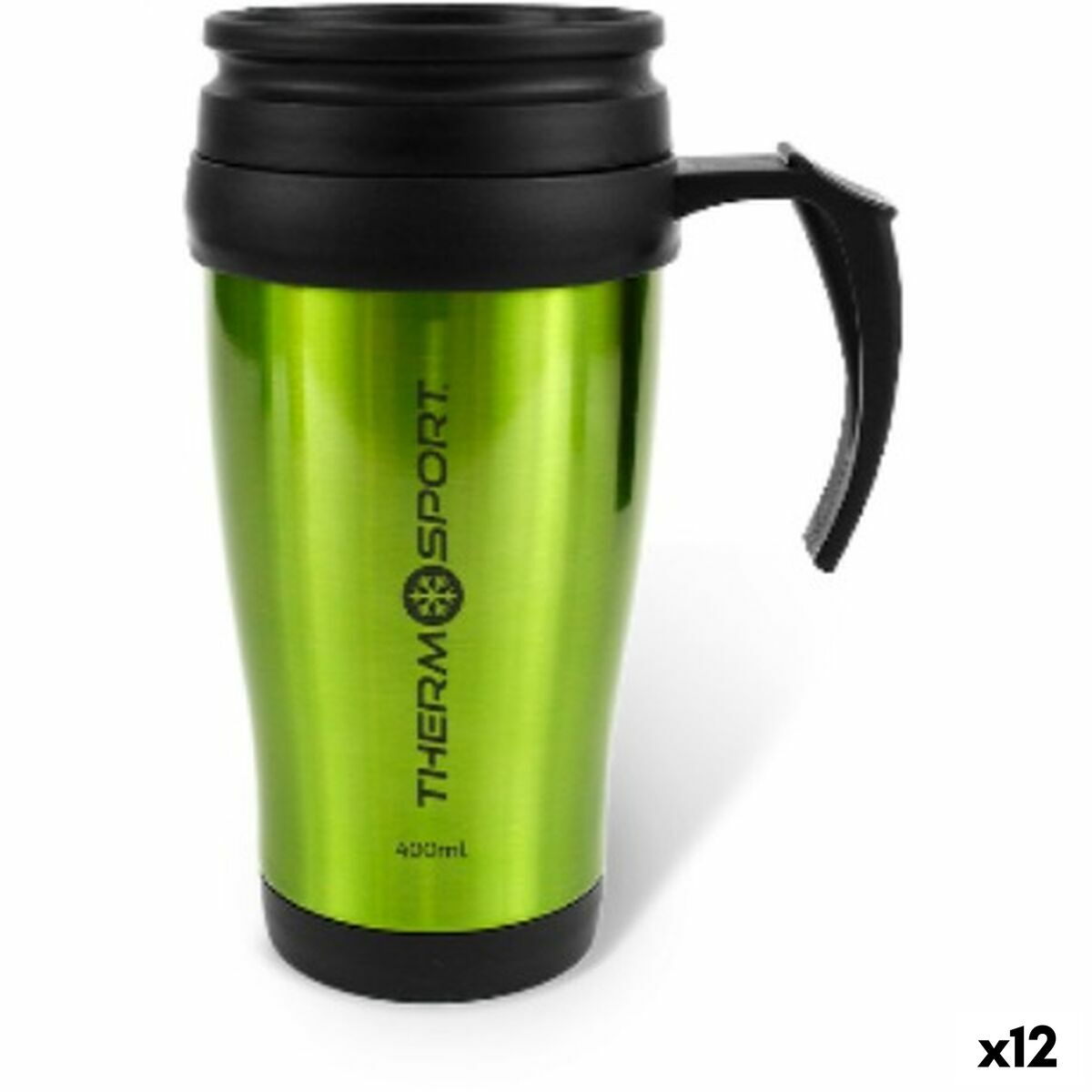 Taza Termo con Tapa ThermoSport 400 ml (12 Unidades)