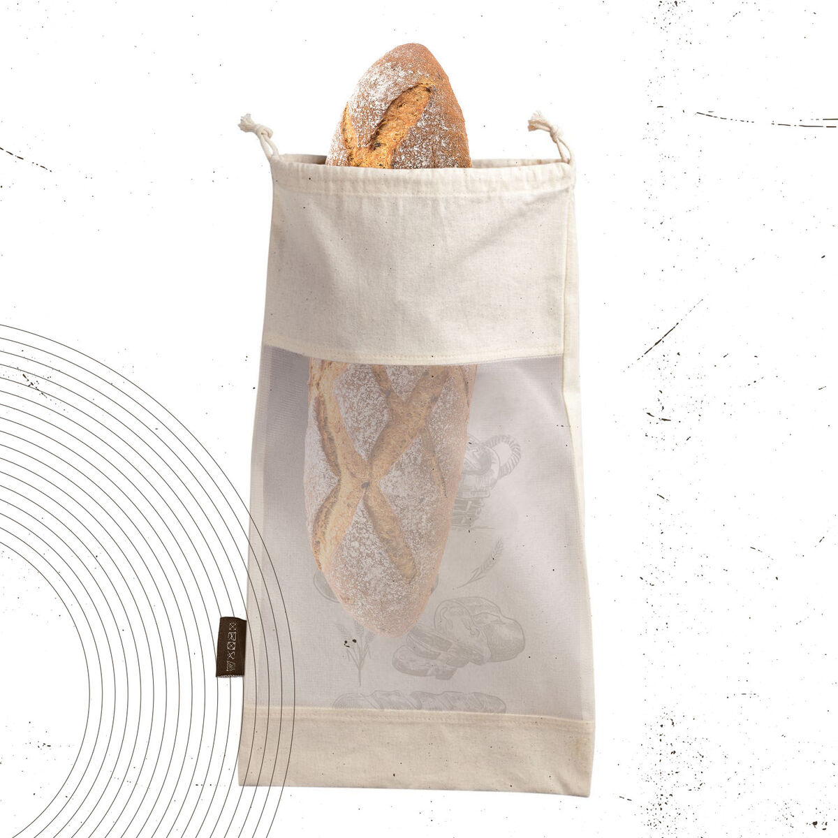 Bolsa Reutilizable para Alimentos Quttin Bread 25 x 45 cm (24 Unidades)