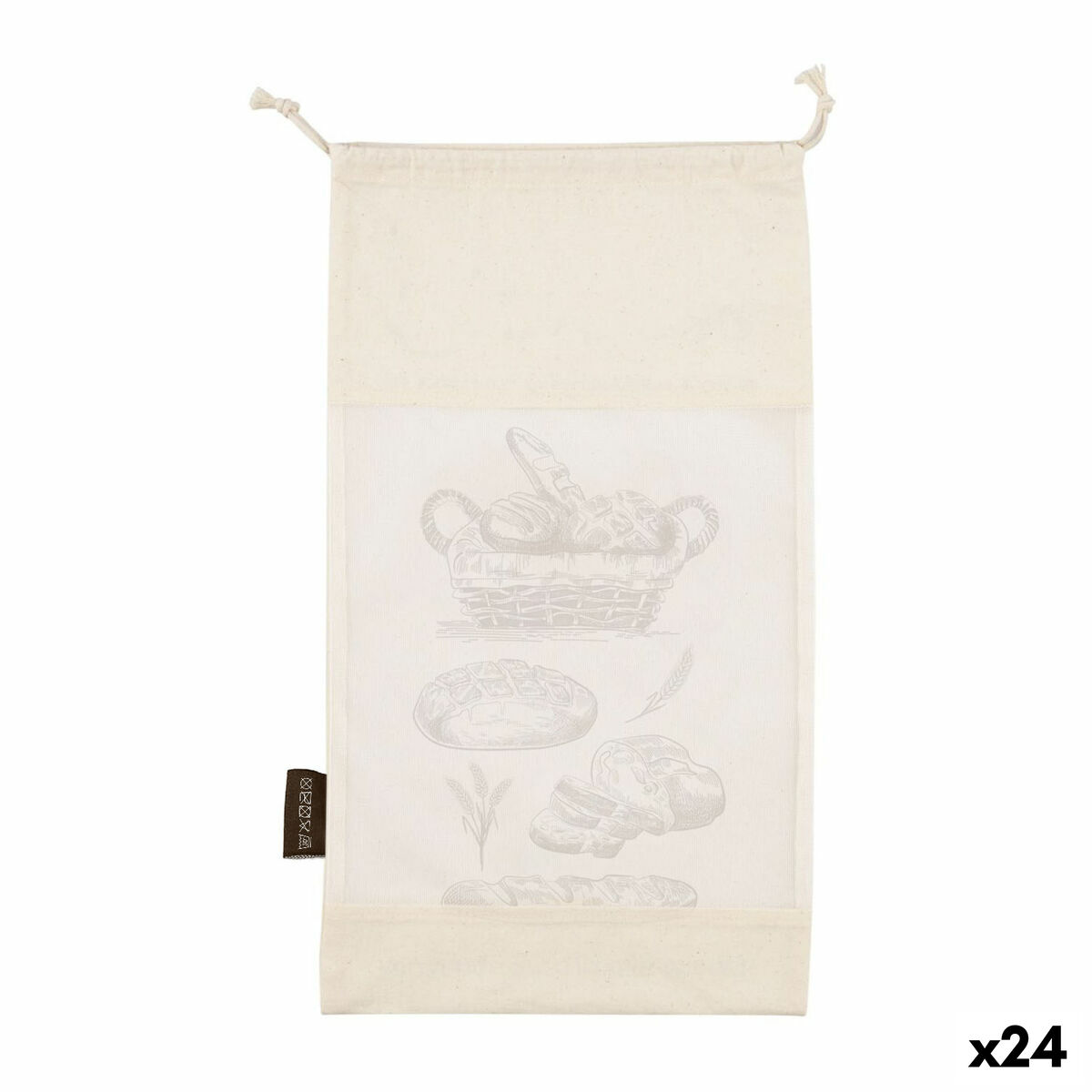 Bolsa Reutilizable para Alimentos Quttin Bread 25 x 45 cm (24 Unidades)
