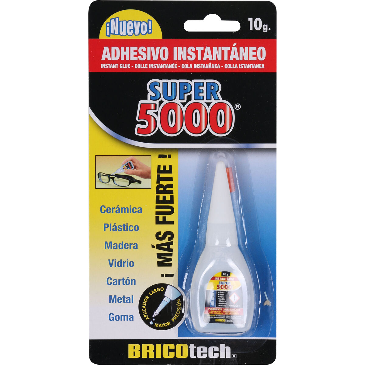 Adhesivo Instantáneo Bricotech Super 5000 10 g (24 Unidades)