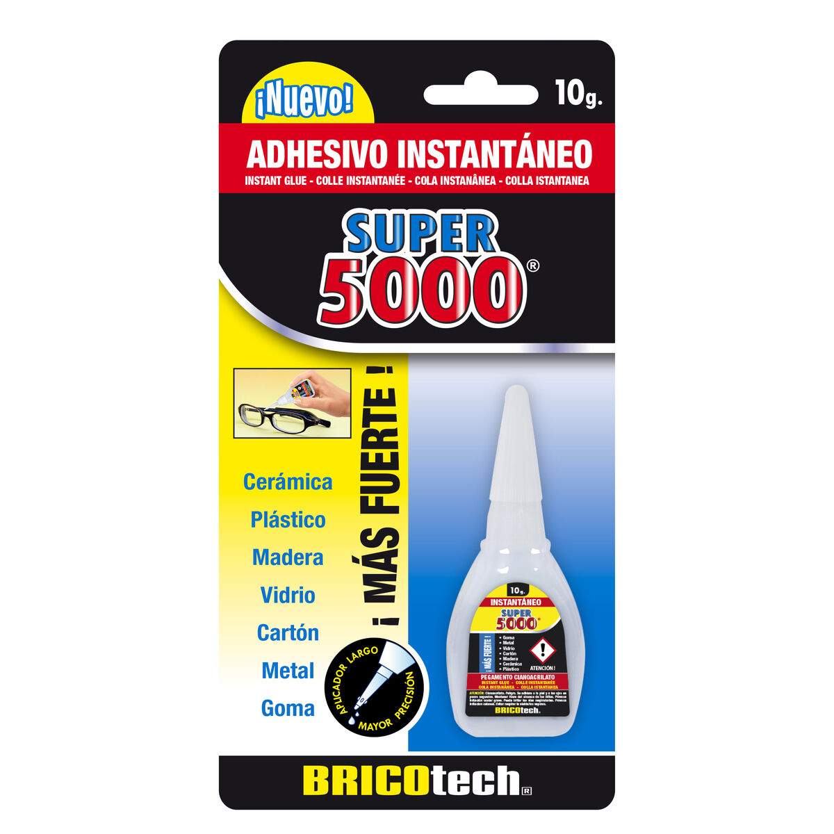 Adhesivo Instantáneo Bricotech Super 5000 10 g (24 Unidades)