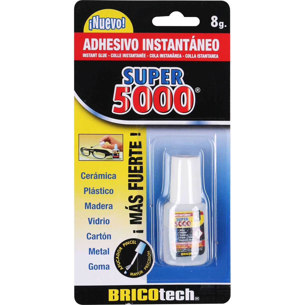 Adhesivo Instantáneo Bricotech Super 5000 8 g (24 Unidades)