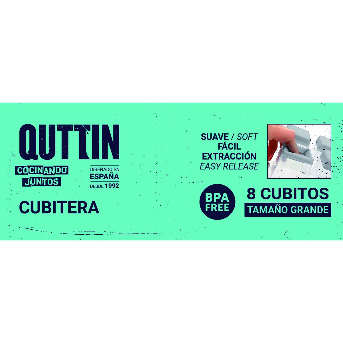 Molde para Cubitos de Hielo Quttin 27 x 13 x 5 cm (18 Unidades)