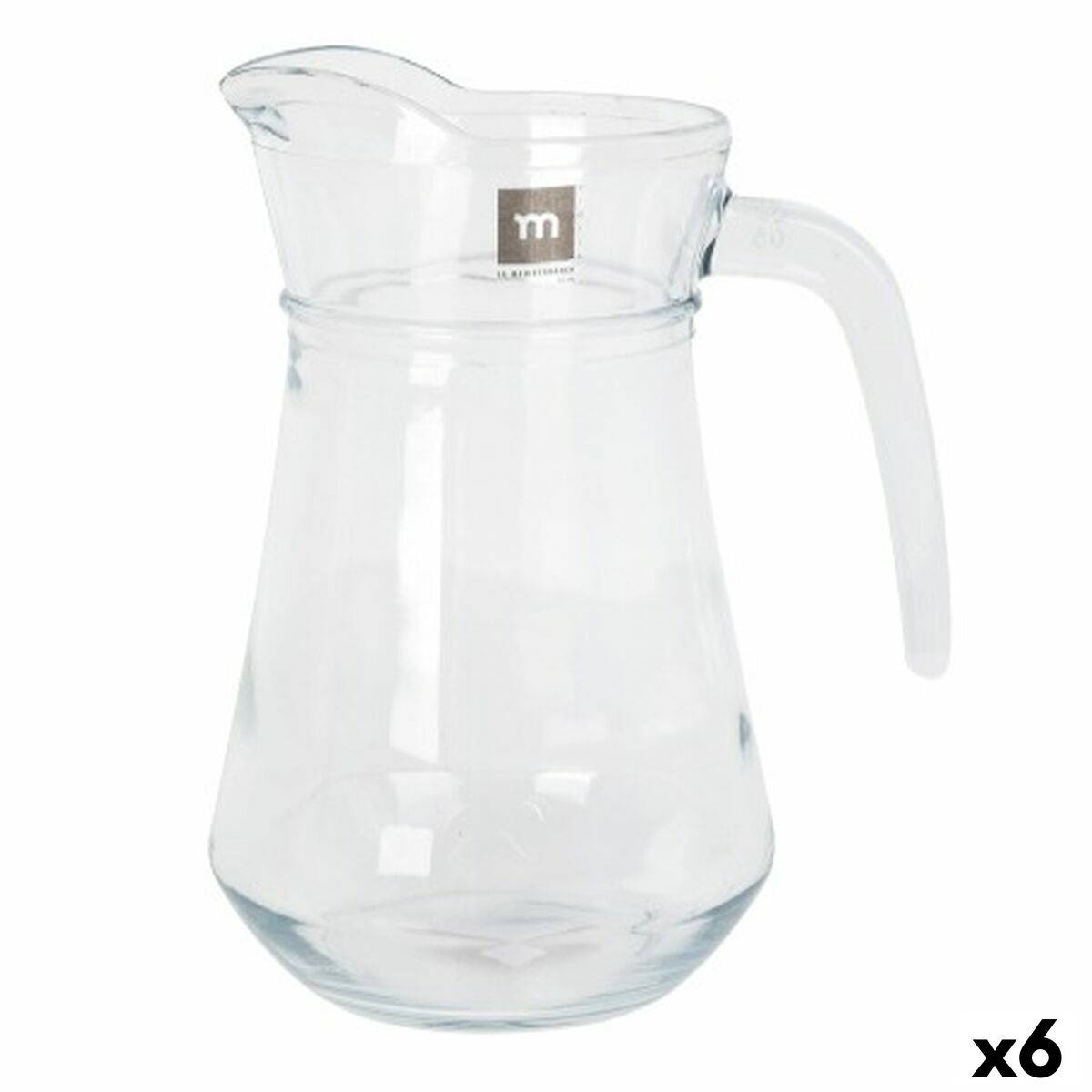 Jarra La Mediterránea Bar Vidrio 1 L (6 Unidades)