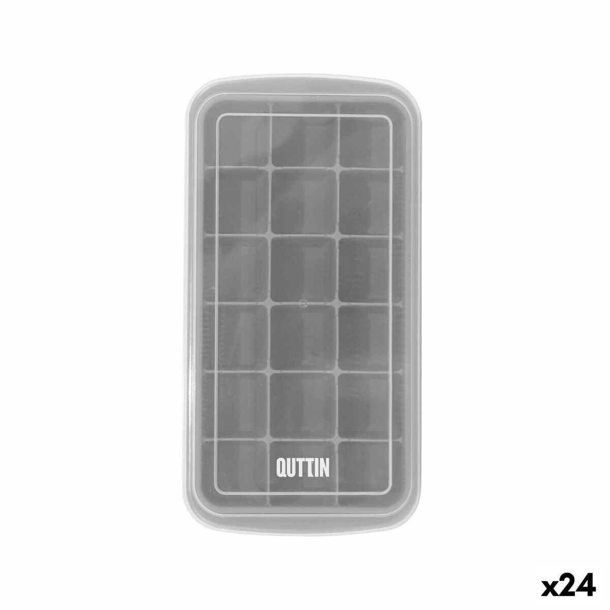 Molde para Cubitos de Hielo Quttin 23,9 x 12,3 x 3,7 cm (24 Unidades)