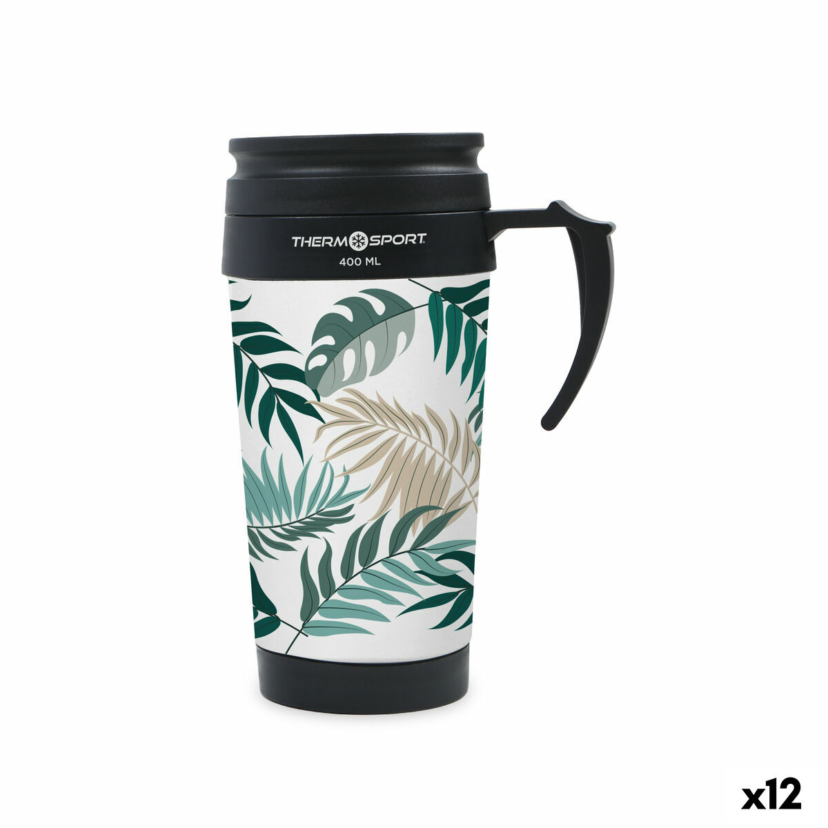 Taza Termo con Tapa ThermoSport 400 ml 0,4 l (12 Unidades)