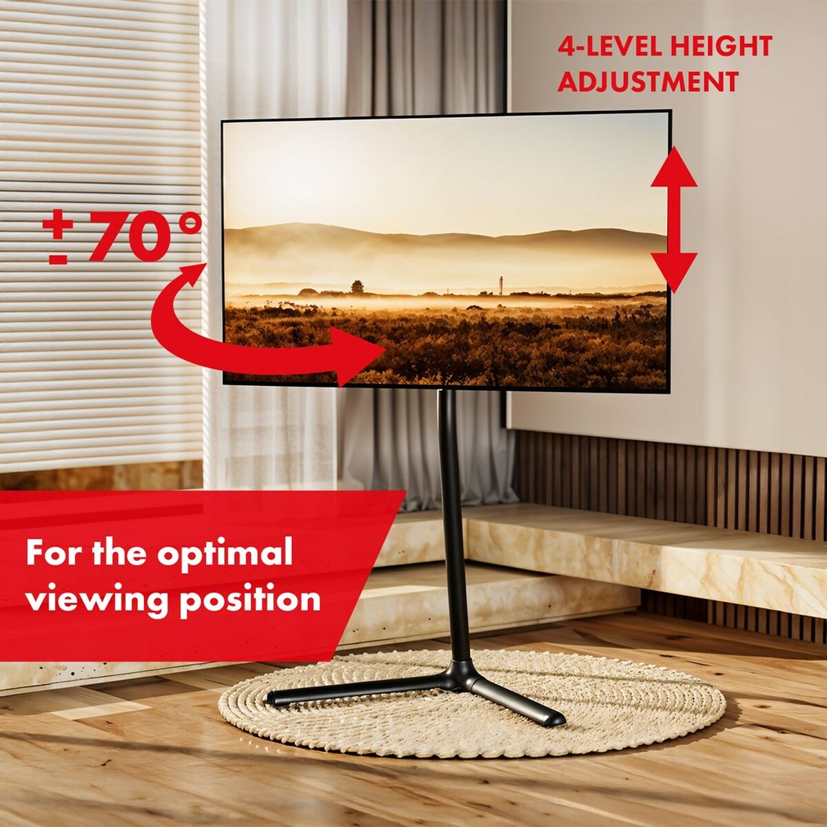 Soporte TV para Suelo MacLean MC-494 70" 40 kg