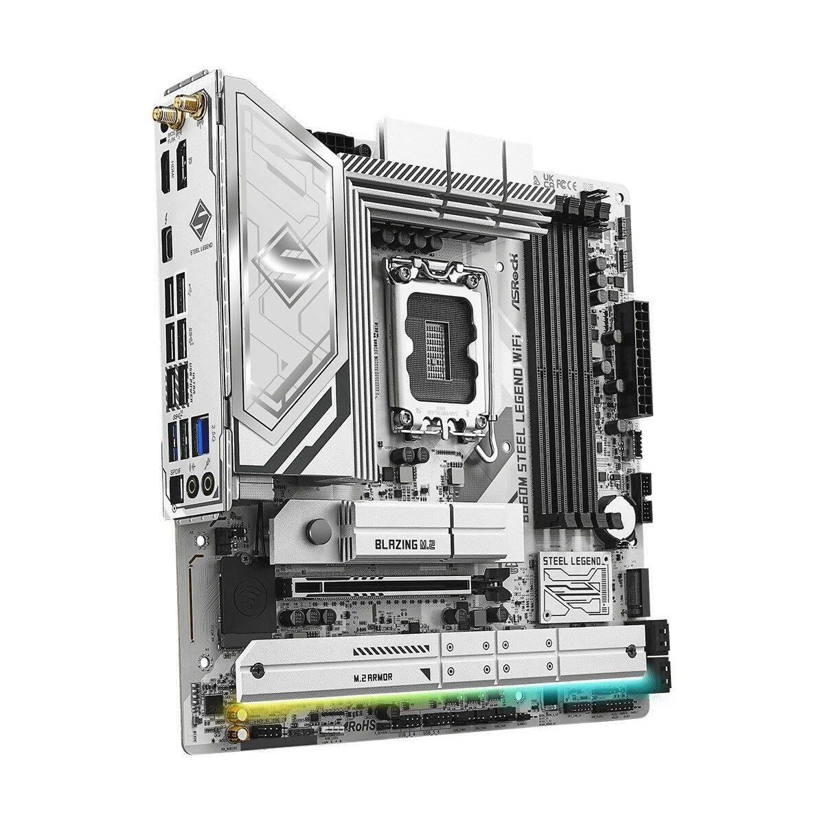 Placa Base ASRock B860M Steel Legend WiFi Intel B860 LGA 1851