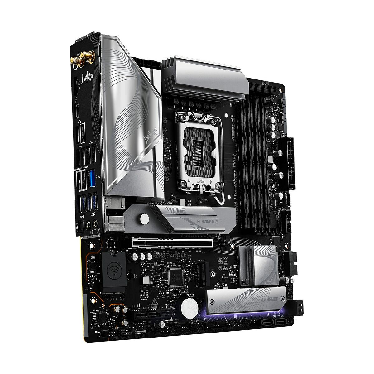 Placa Base ASRock B860M LiveMixer WiFi Intel B860 LGA 1851