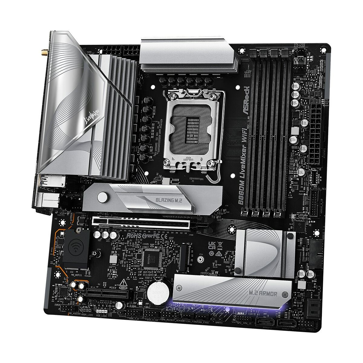 Placa Base ASRock B860M LiveMixer WiFi Intel B860 LGA 1851