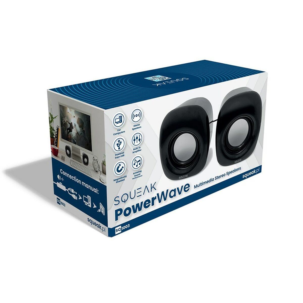Altavoces PC SQUEAK SQ1003 Negro 8 W