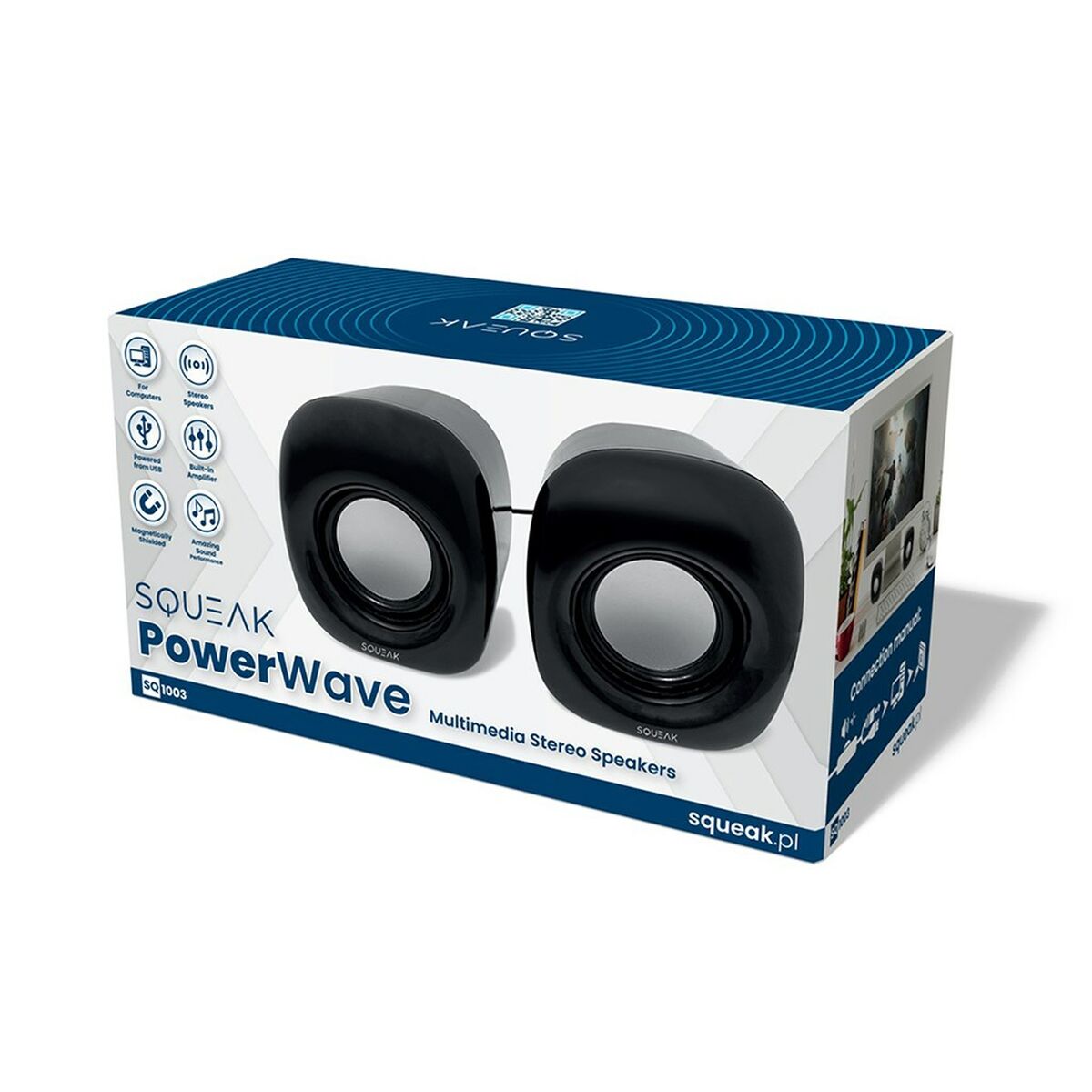 Altavoces PC SQUEAK SQ1003 Negro 8 W
