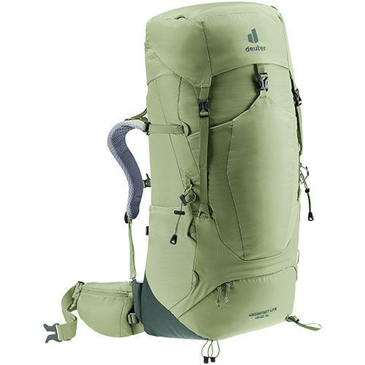 Mochila de Senderismo Deuter Aircontact Lite 45+10 SL Verde Poliéster 55 L