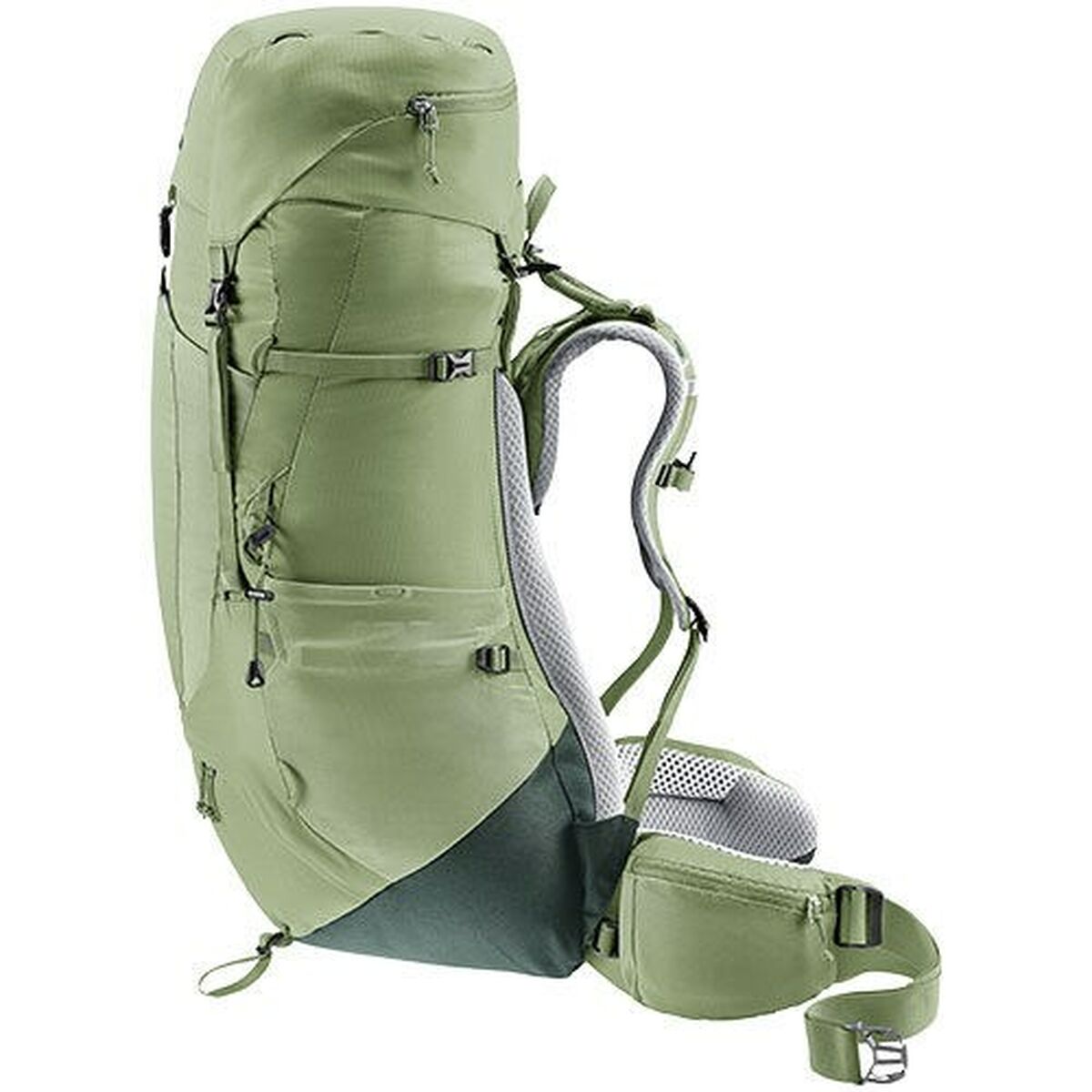 Mochila de Senderismo Deuter Aircontact Lite 45+10 SL Verde Poliéster 55 L