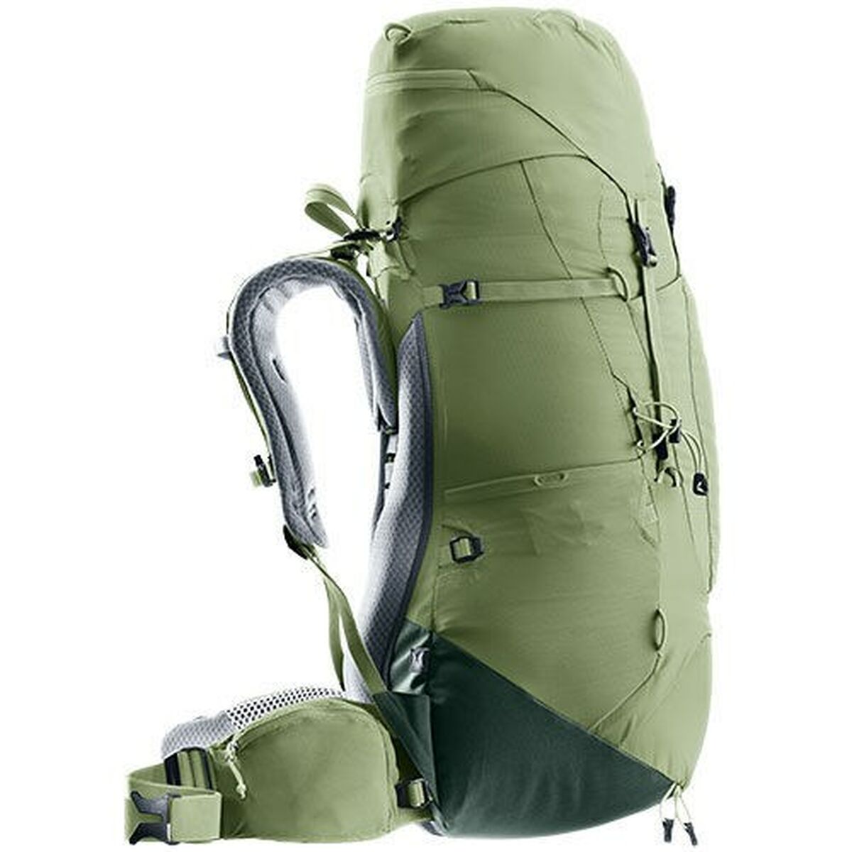 Mochila de Senderismo Deuter Aircontact Lite 45+10 SL Verde Poliéster 55 L