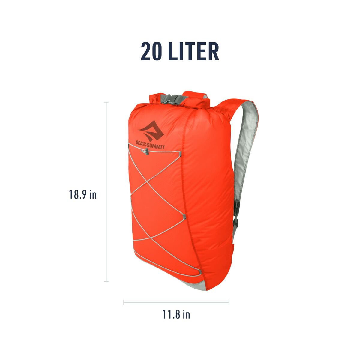 Mochila de Montaña Sea to Summit Ultra-Sil Dry Day Pack Naranja Plateado 22 L