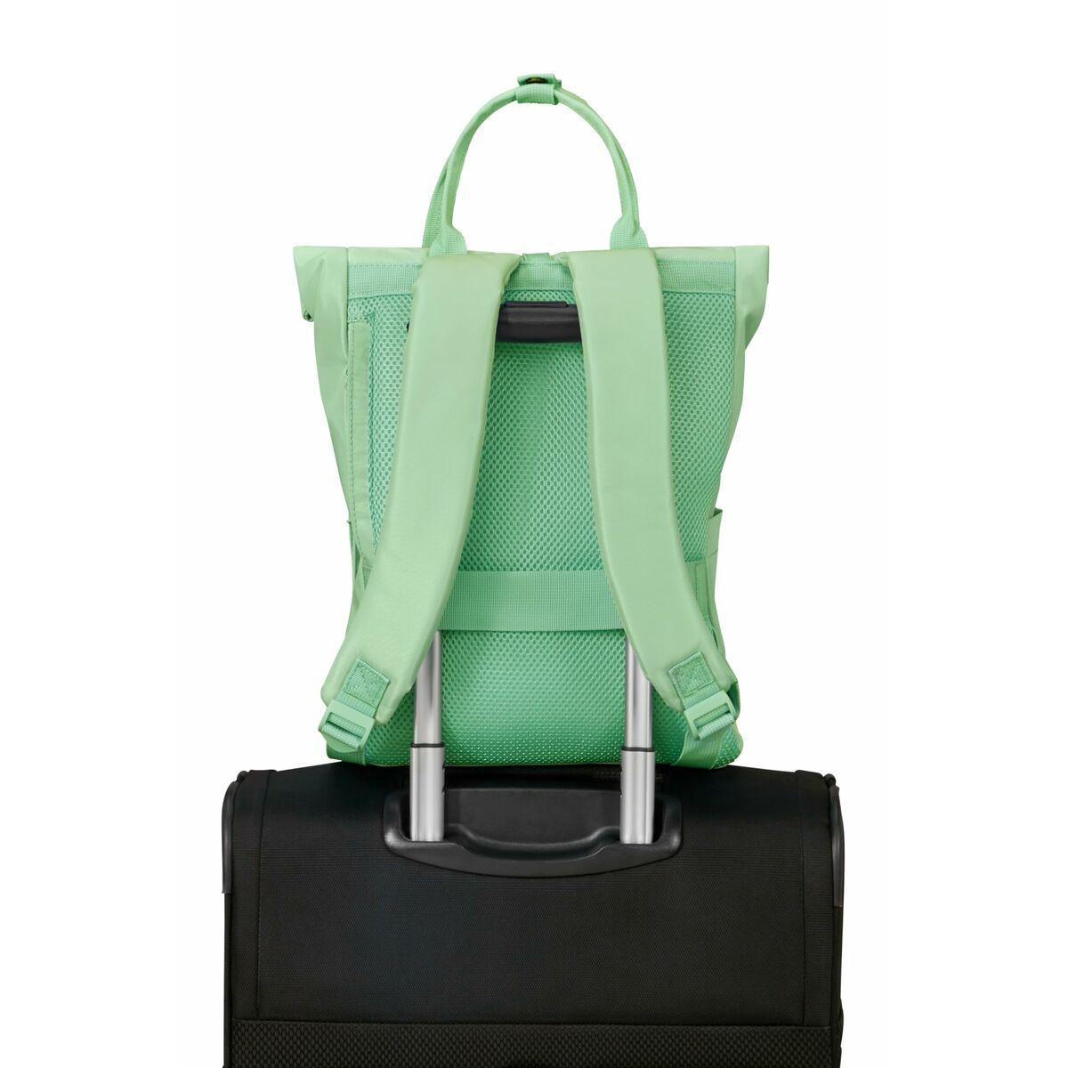 Mochila Casual American Tourister Urban Groove Pastels Roll Top Verde 17 L Casual (1 Pieza)