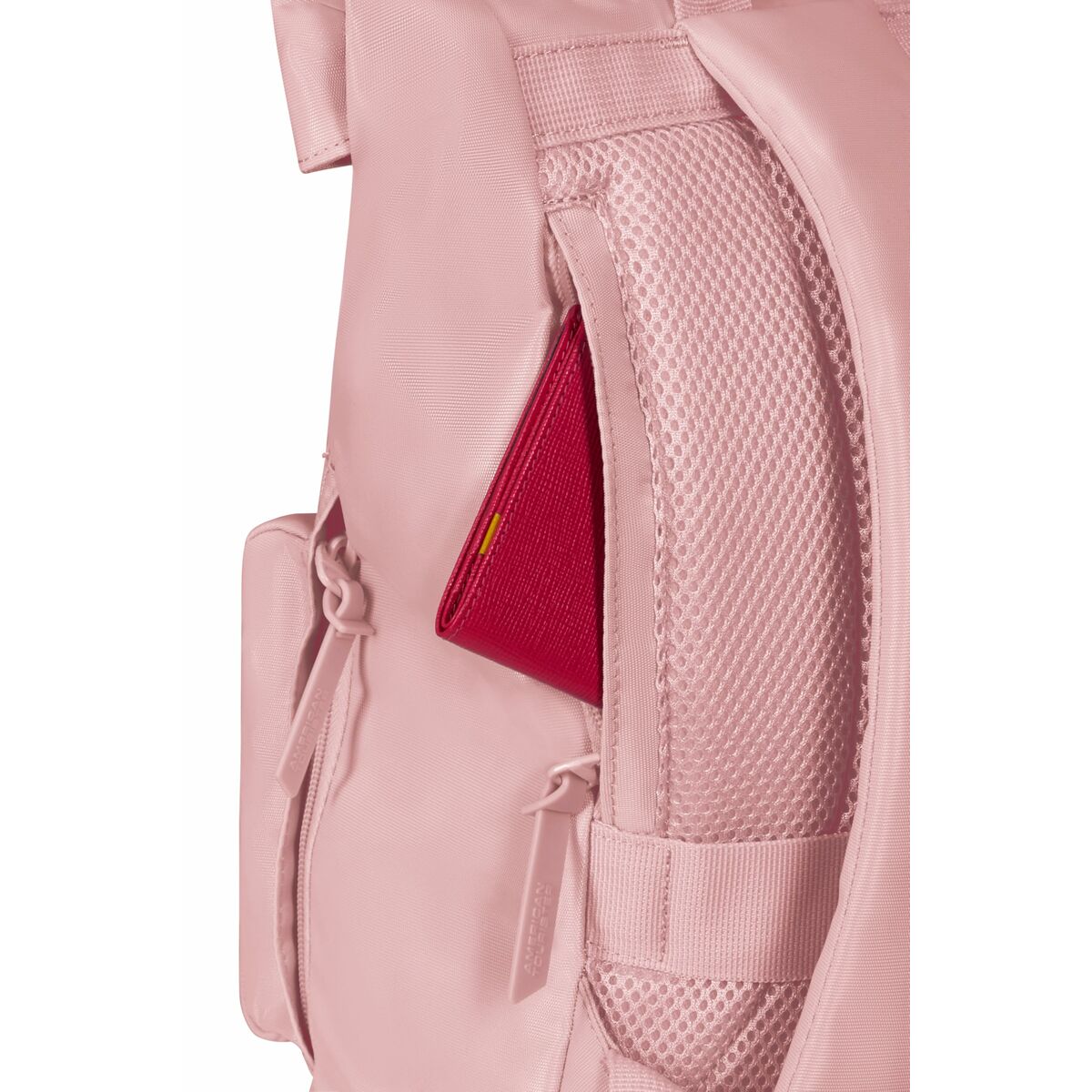 Mochila Casual American Tourister Urban Groove Pastels Roll Top Rosa 17 L Casual (1 Pieza)