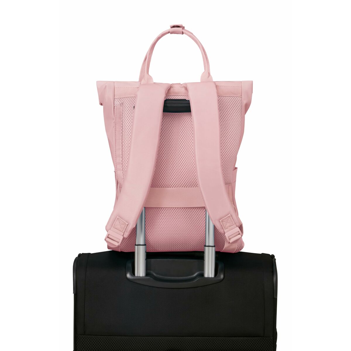 Mochila Casual American Tourister Urban Groove Pastels Roll Top Rosa 17 L Casual (1 Pieza)