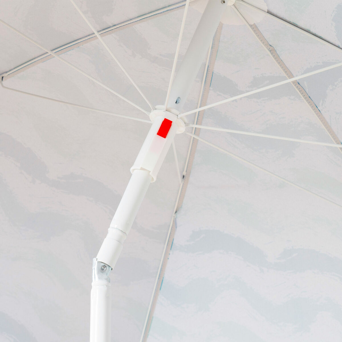 Sombrilla de playa Aktive Plateado 200 x 200 x 200 cm (4 Unidades)