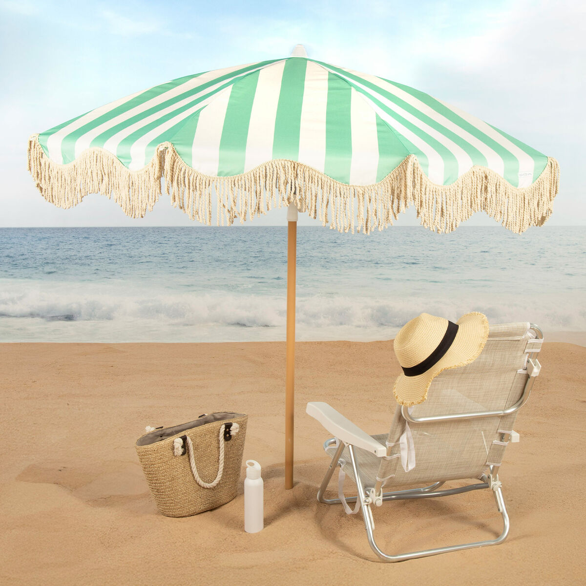 Sombrilla de playa Aktive 200 x 220 x 200 cm (4 Unidades)