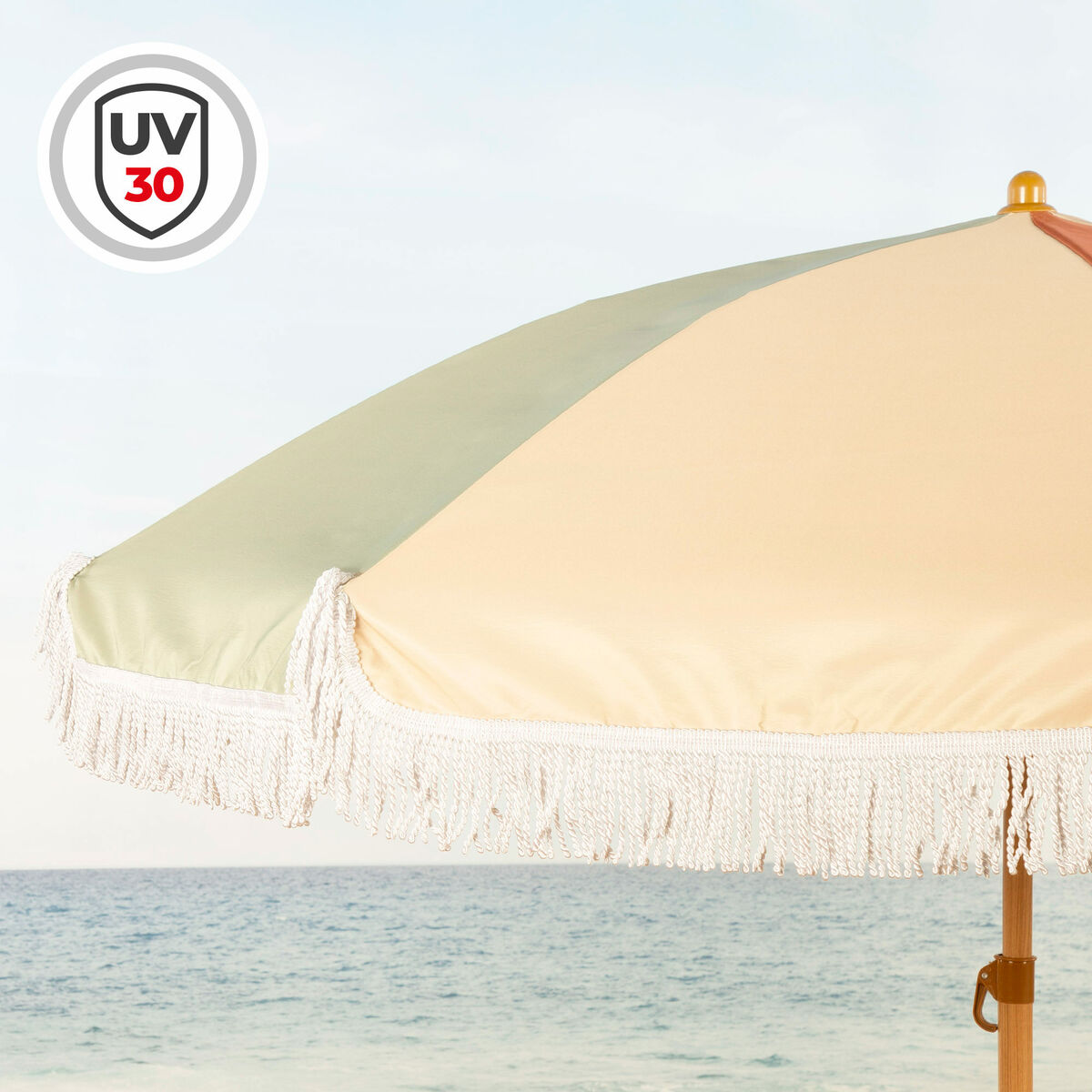 Sombrilla de playa Aktive Ø 200 cm 200 x 185 x 200 cm (4 Unidades)