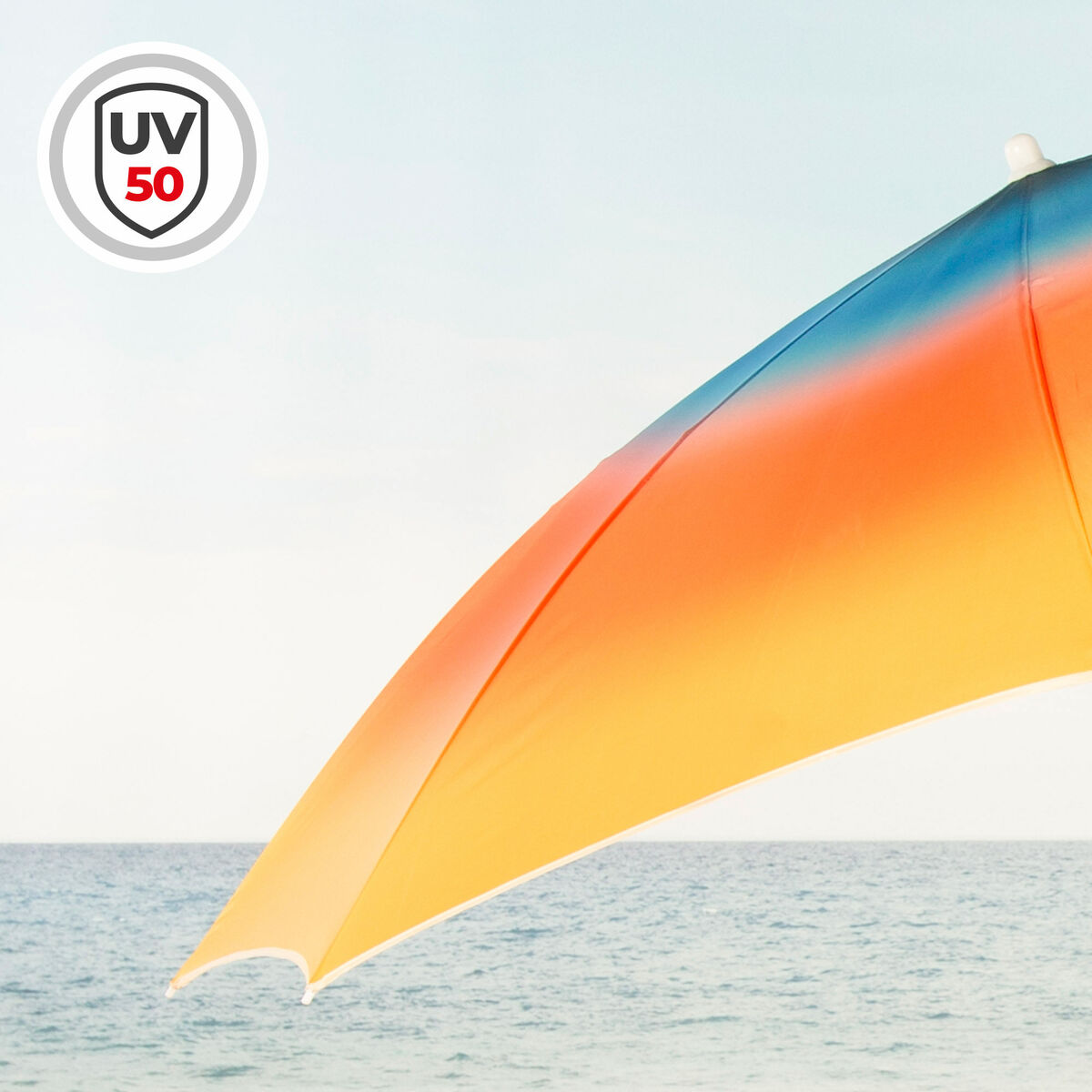 Sombrilla de playa Aktive Multicolor 180 x 195 x 180 cm (6 Unidades)