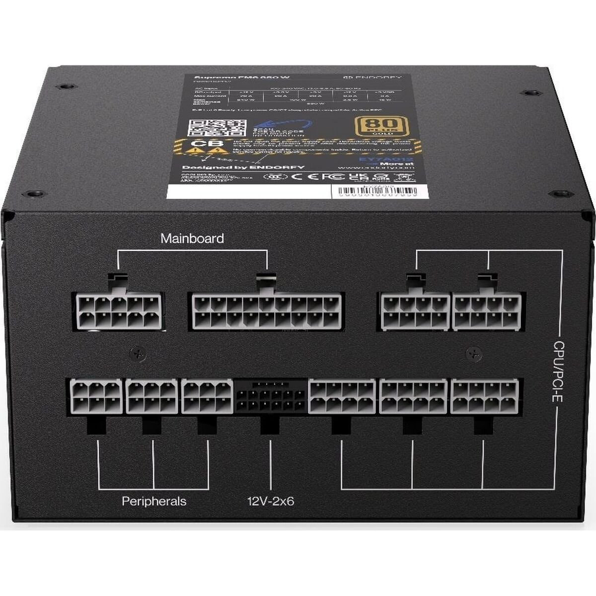 Fuente de Alimentación Endorfy EY7A012 ATX 850 W 80 Plus Gold