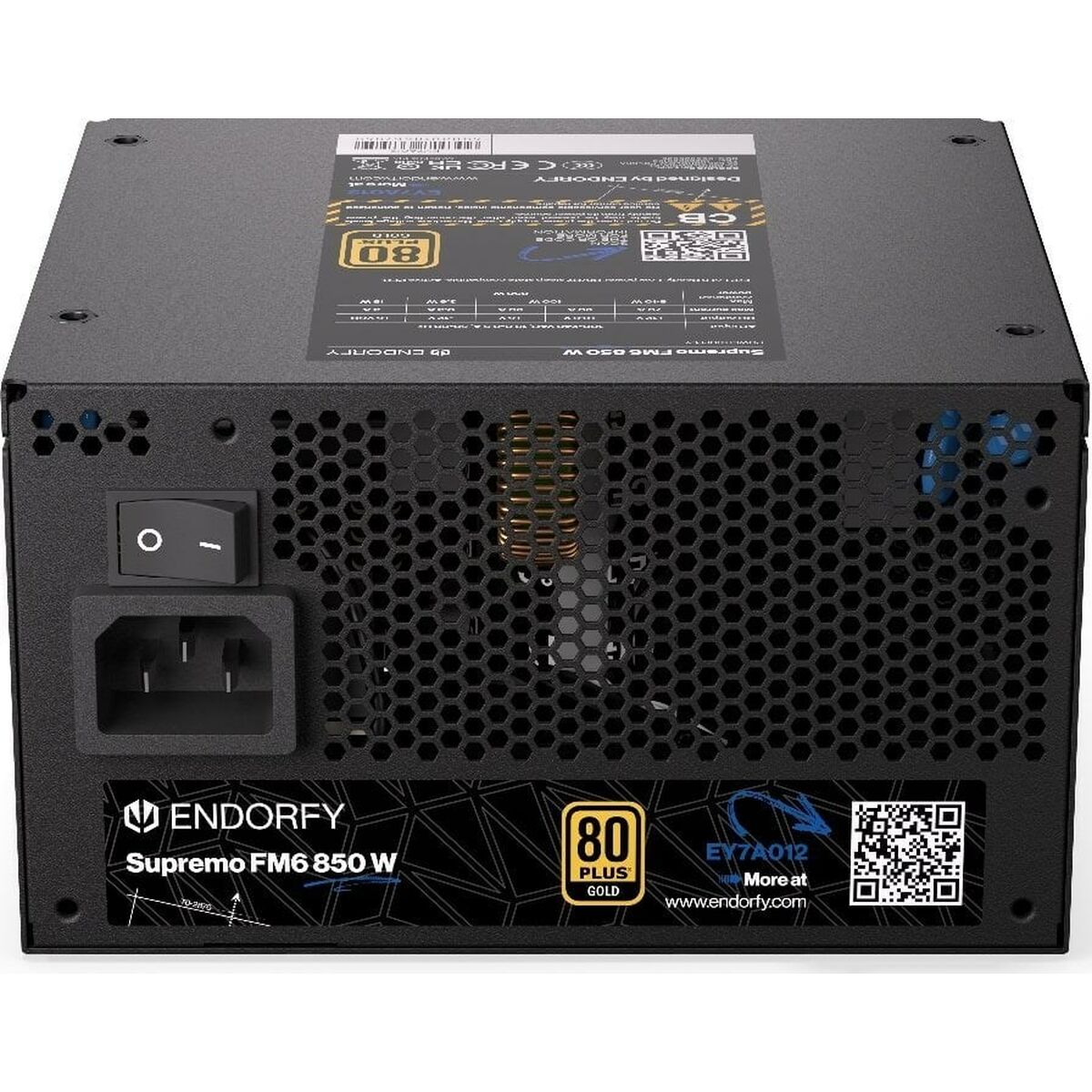Fuente de Alimentación Endorfy EY7A012 ATX 850 W 80 Plus Gold