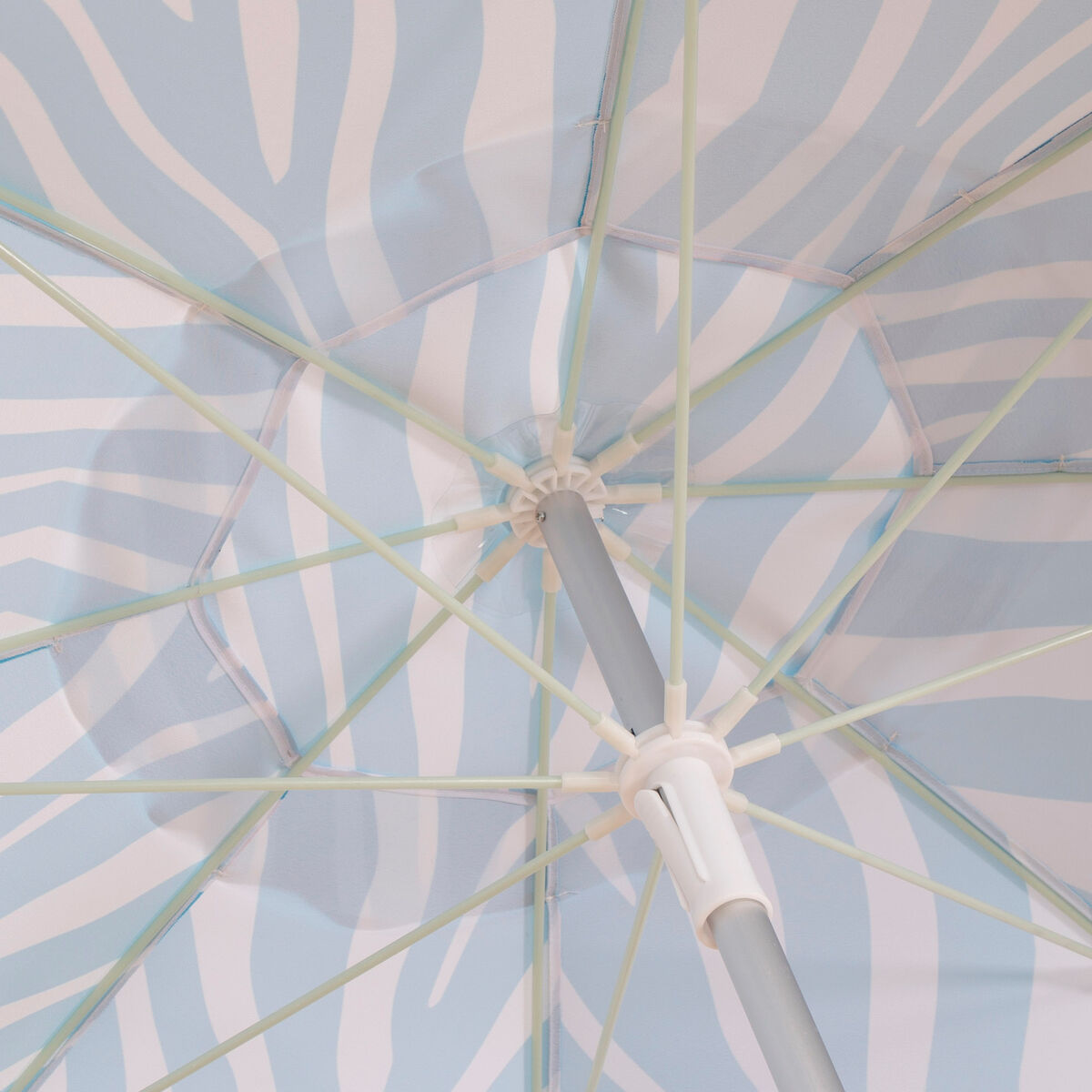 Sombrilla de playa Aktive Azul 200 x 195 x 200 cm (6 Unidades)