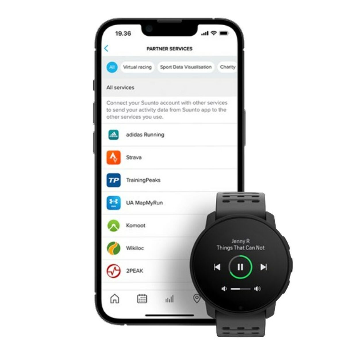 Smartwatch Suunto SS050807000 Negro (Negro)