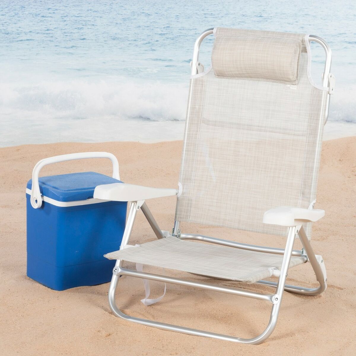 Silla de Playa Aktive 47 x 82 x 49 cm (2 Unidades)
