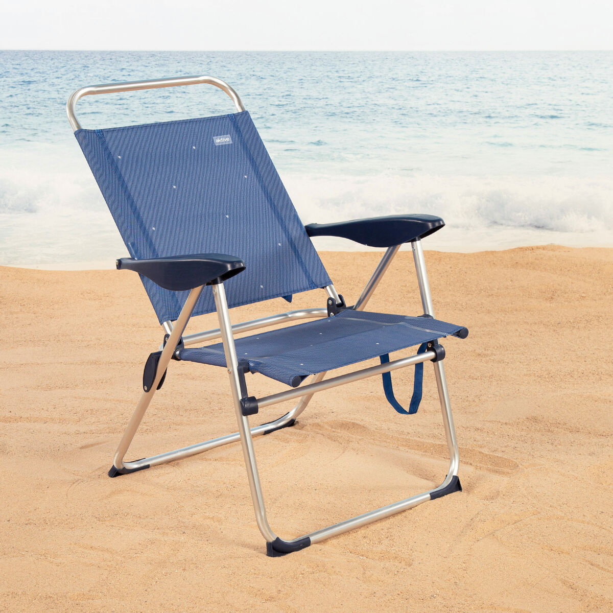 Silla de Playa Aktive 48 x 100 x 60 cm (2 Unidades)