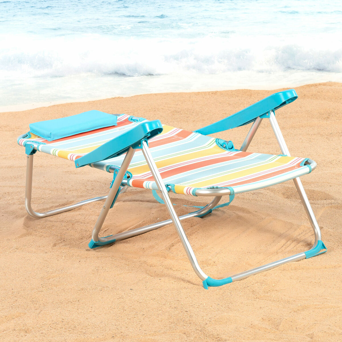 Silla de Playa Aktive 48 x 90 x 60 cm (2 Unidades)