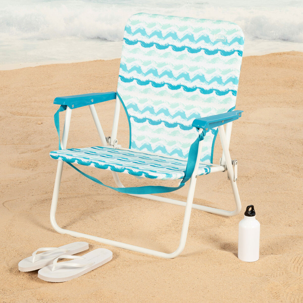 Silla de Playa Aktive 45 x 70 x 40 cm (2 Unidades)