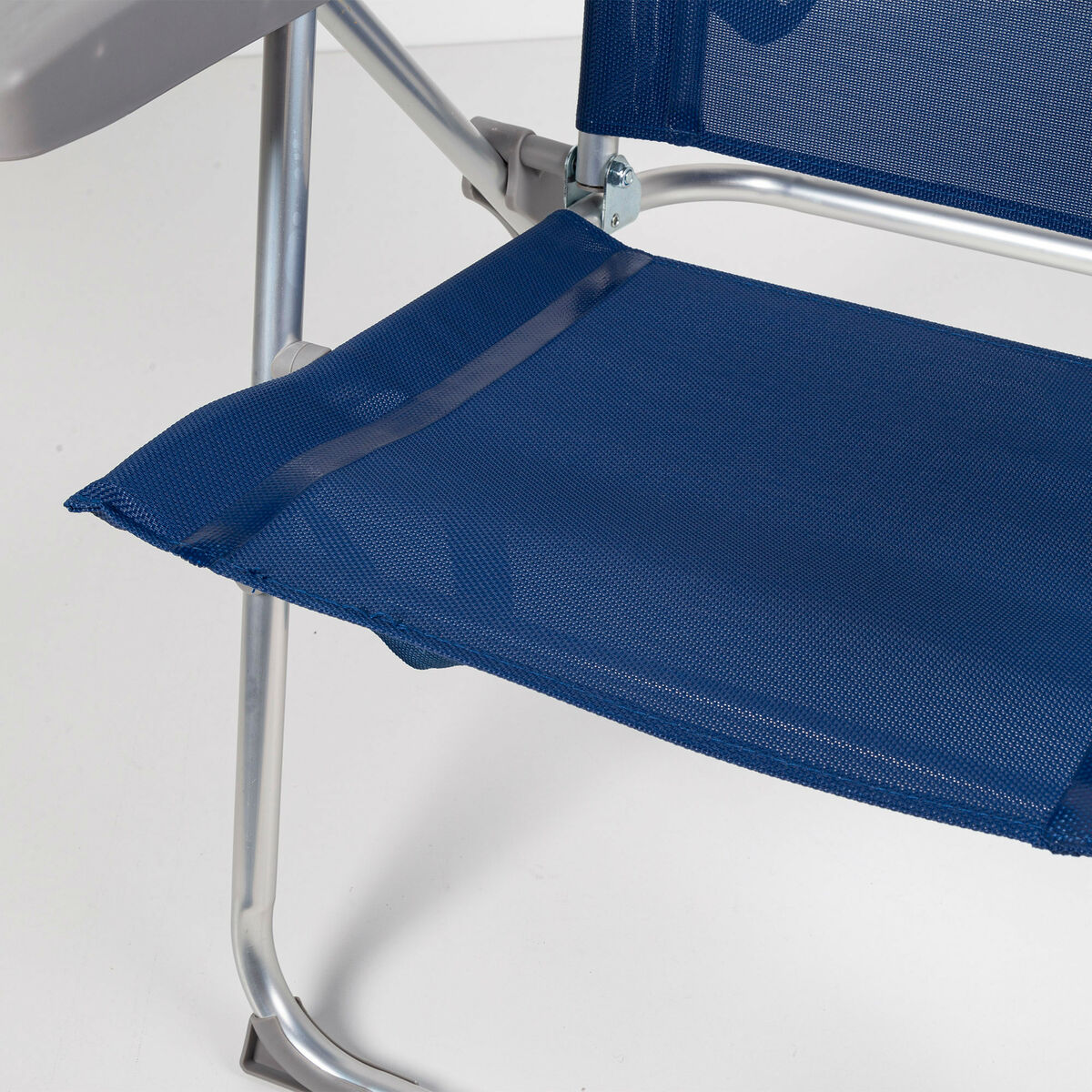 Silla de Playa Aktive Azul marino 47 x 89 x 56 cm (4 Unidades)