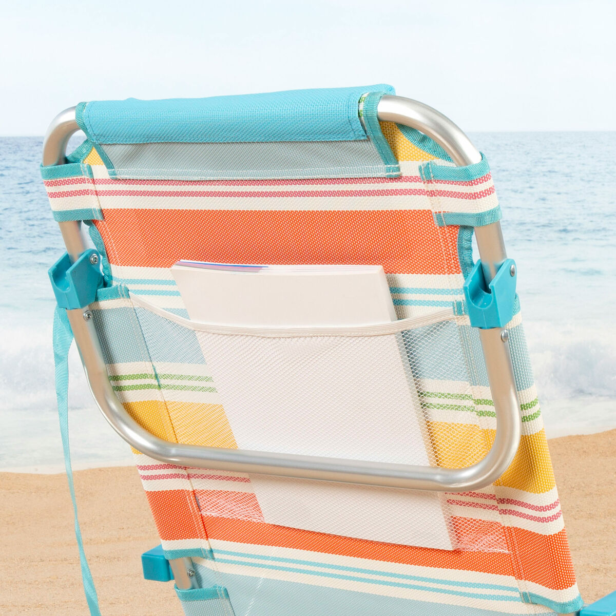 Silla de Playa Aktive 48 x 75 x 48 cm (2 Unidades)