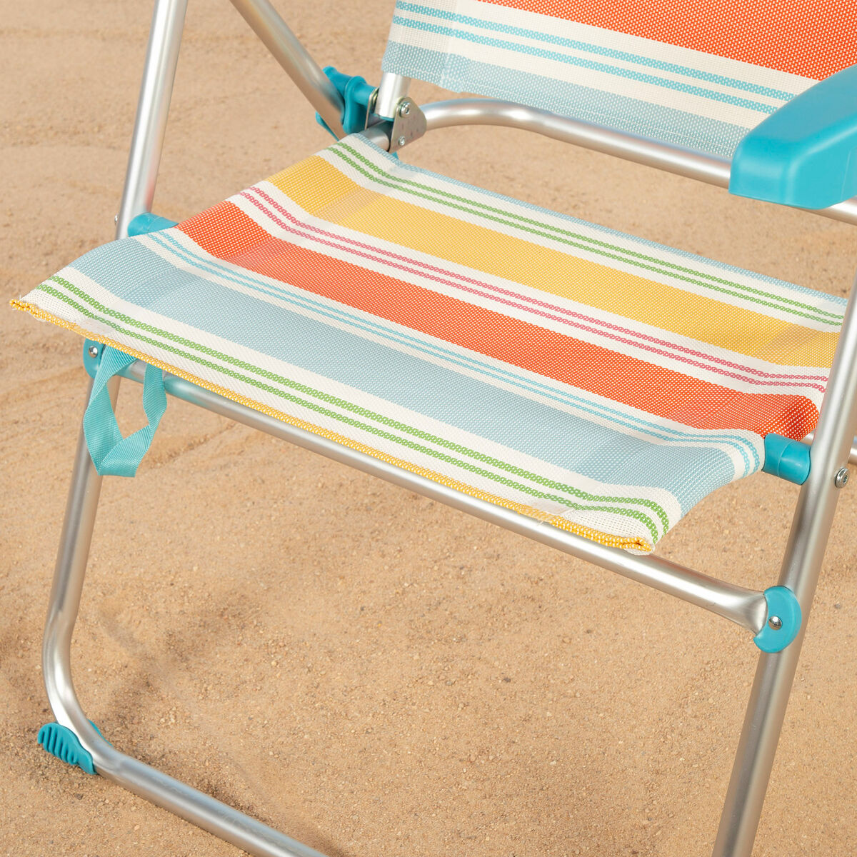 Silla de Playa Aktive 48 x 95 x 65 cm (4 Unidades)