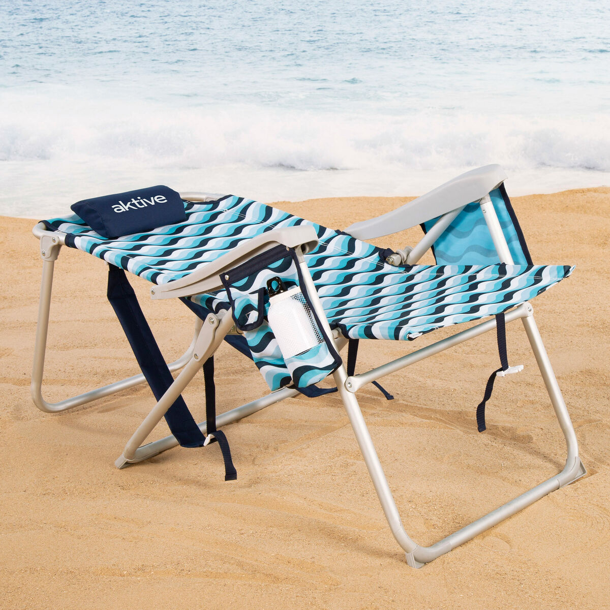 Silla de Playa Aktive 48 x 95 x 78 cm (2 Unidades)