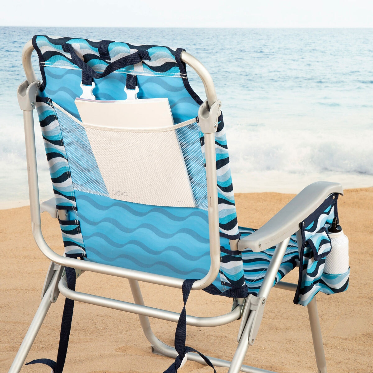 Silla de Playa Aktive 48 x 95 x 78 cm (2 Unidades)