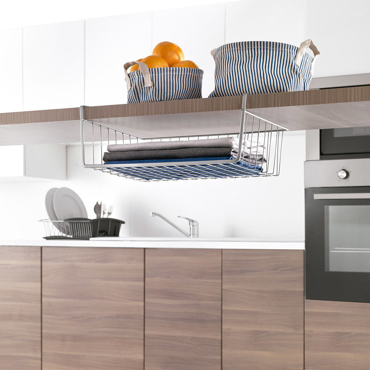 Cesta para Estante de Cocina Confortime 40,5 x 25,5 x 14 cm (12 Unidades)