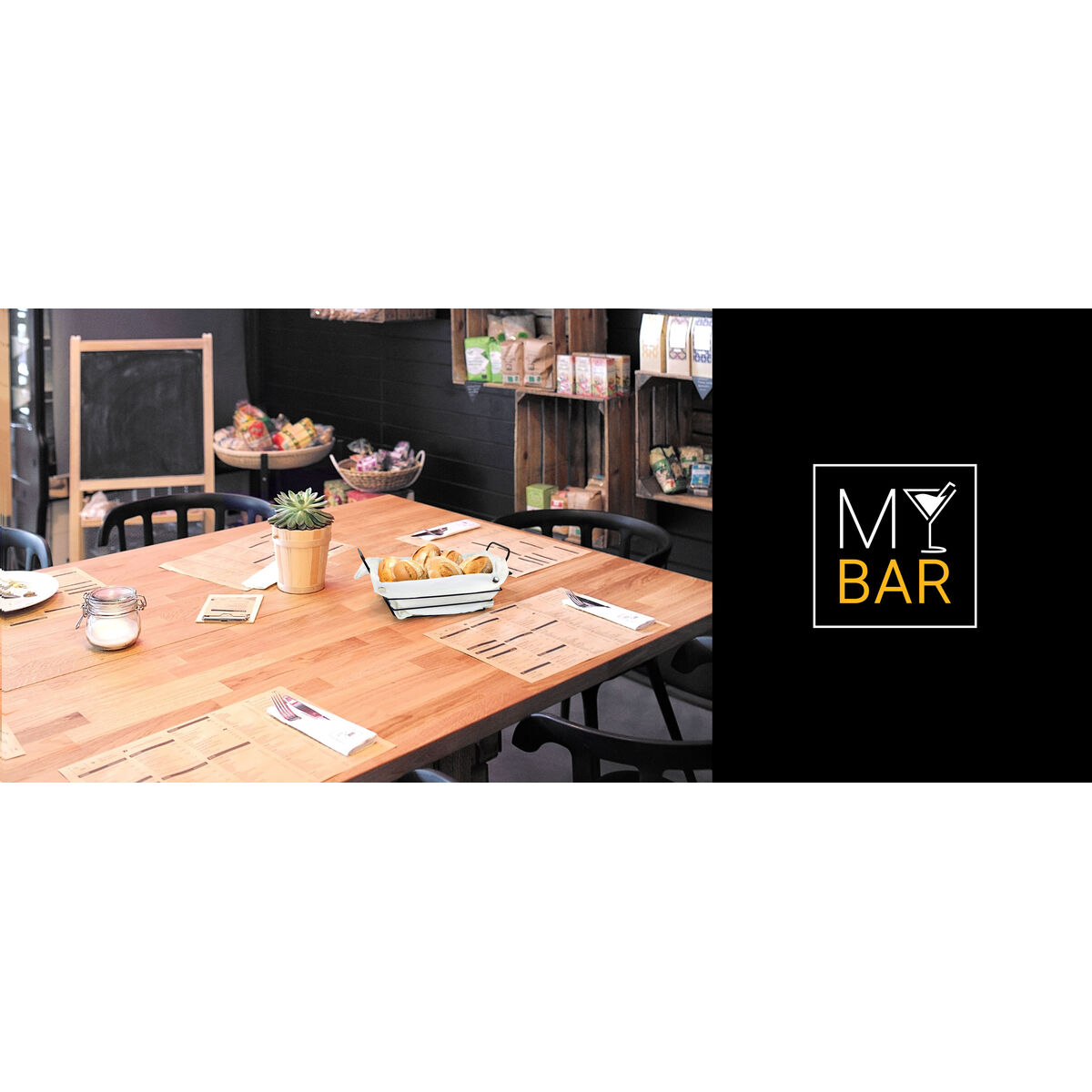 Panera My Bar Blanco Metal Rectangular 29 x 20 x 11,7 cm (12 Unidades)