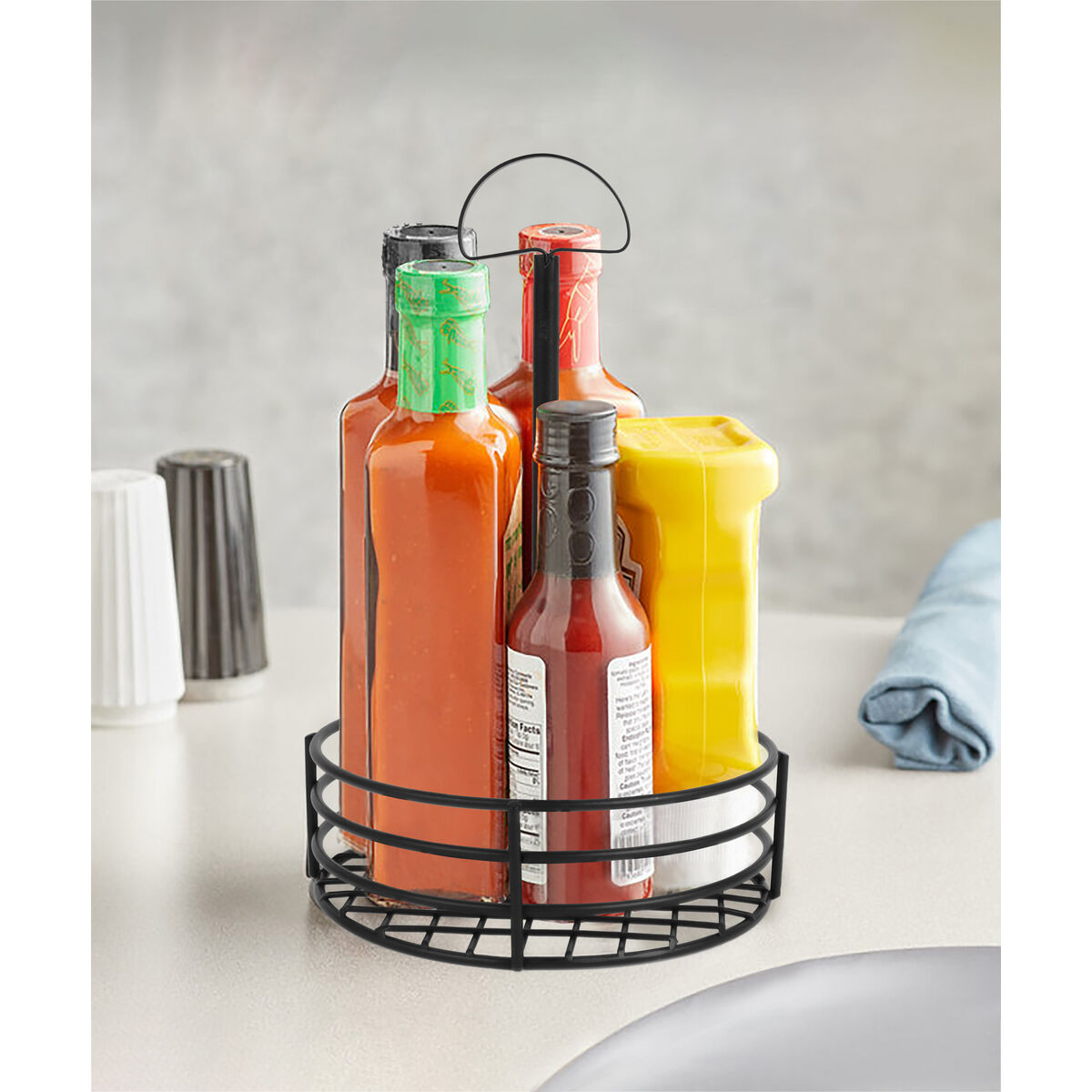 Salsera My Bar 15 x 15 x 22 cm Negro (12 Unidades)