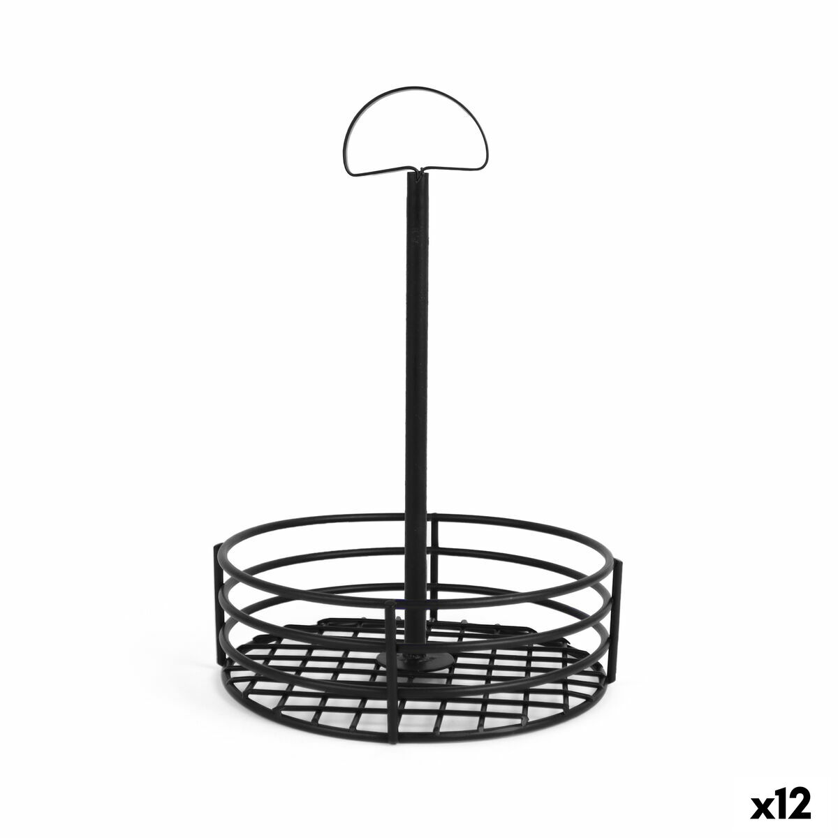 Salsera My Bar 15 x 15 x 22 cm Negro (12 Unidades)