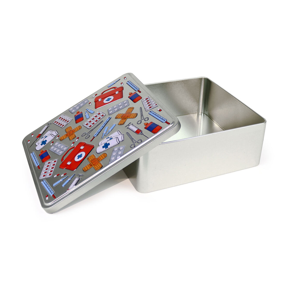 Caja Multiusos Confortime Nurse Metal 23,7 x 22,2 x 8,9 cm (12 Unidades)