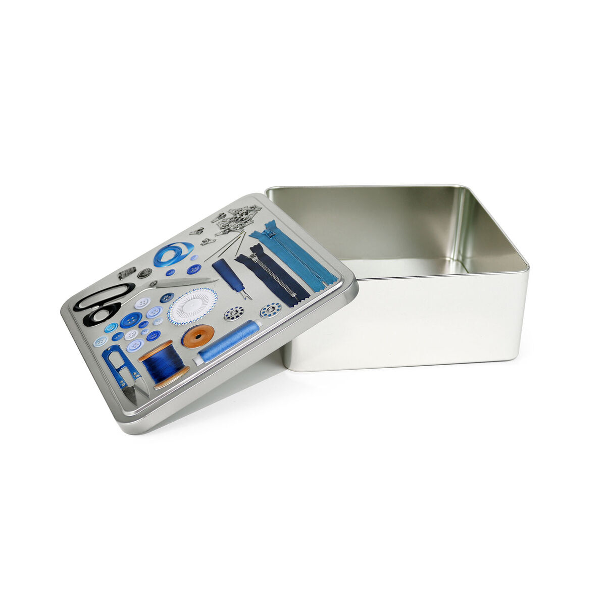 Caja Multiusos Confortime Tailor Metal 19,7 x 19,7 x 8 cm (12 Unidades)