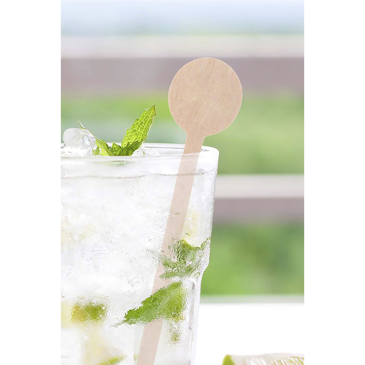 Set de Cucharas Algon Madera 15,2 cm 24 Piezas (18 Unidades)