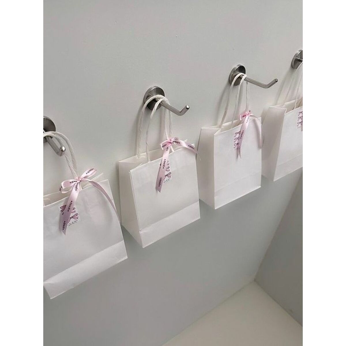 Bolsa de Papel Algon Blanco 20,6 x 11 x 27 cm 3 Piezas (24 Unidades)