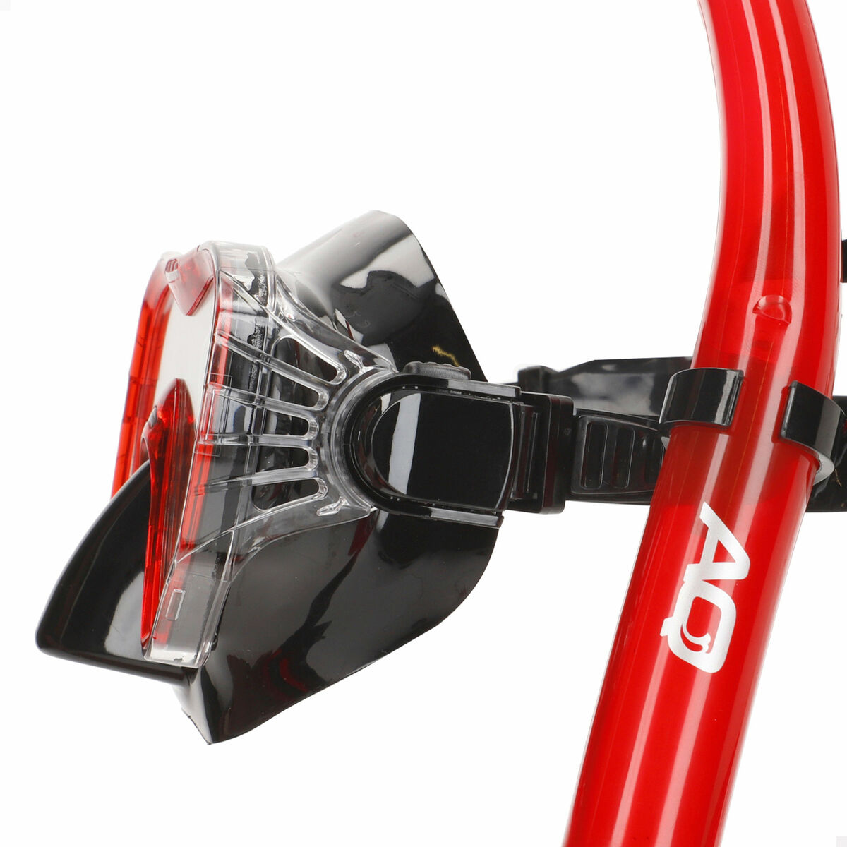 Gafas de Buceo con Tubo AquaSport Azul Rojo (6 Unidades)