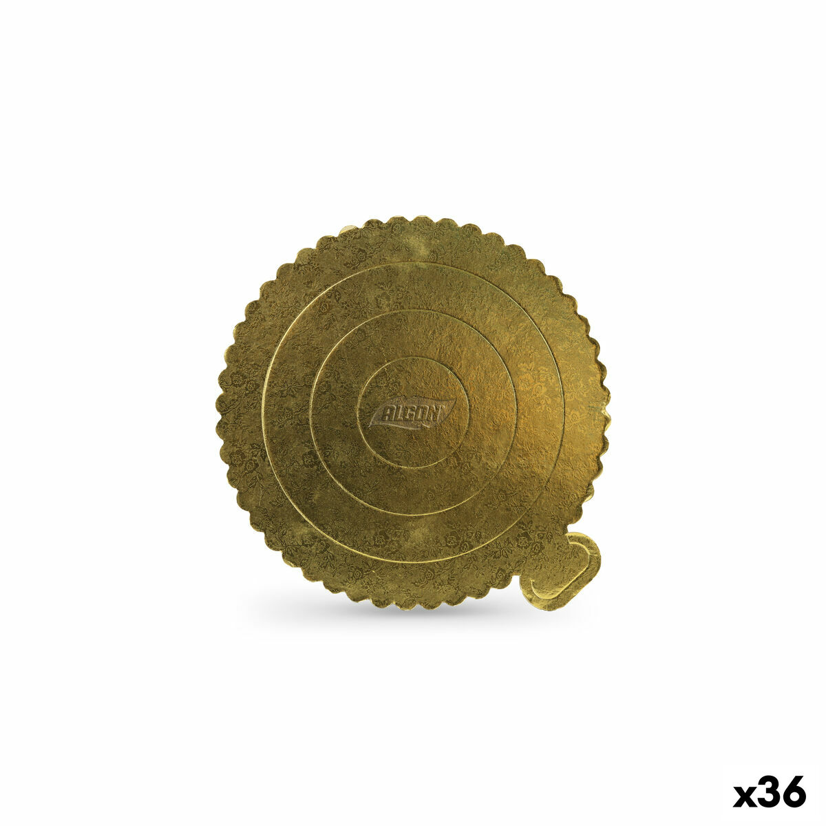 Base para pastel Algon Dorado 20 x 20 cm (36 Unidades)